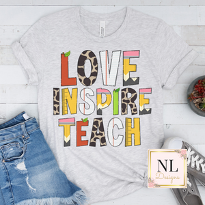 Love Inspire Teach Doodle