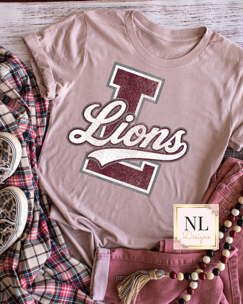 Big Letter Retro Lions