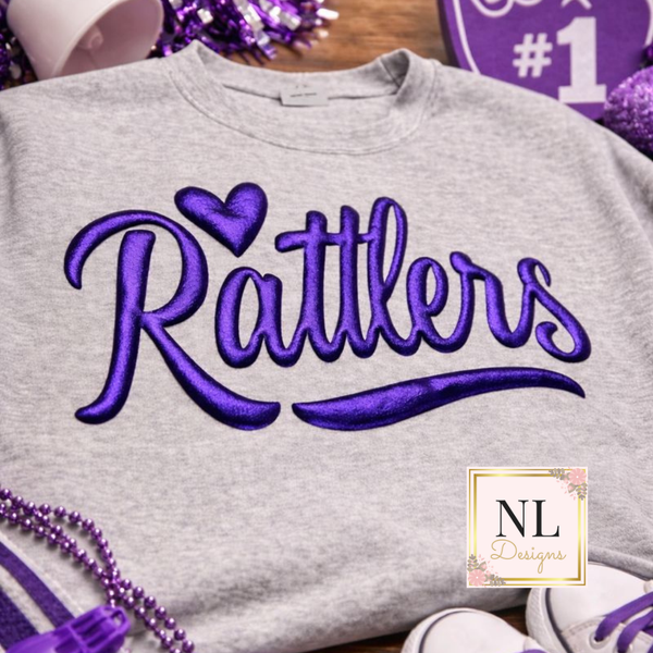 Rattlers Metallic Puff Sweatshirt