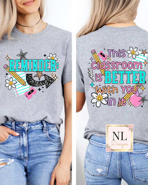 Reminder Arrow Front and Back