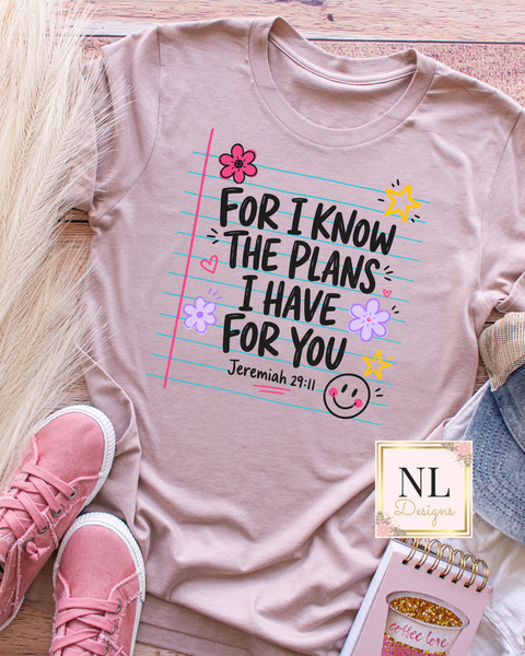 For I know the plans I have for you Floral