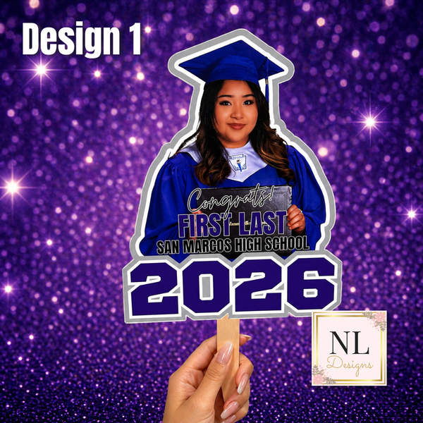 Custom Photo Graduation Fan