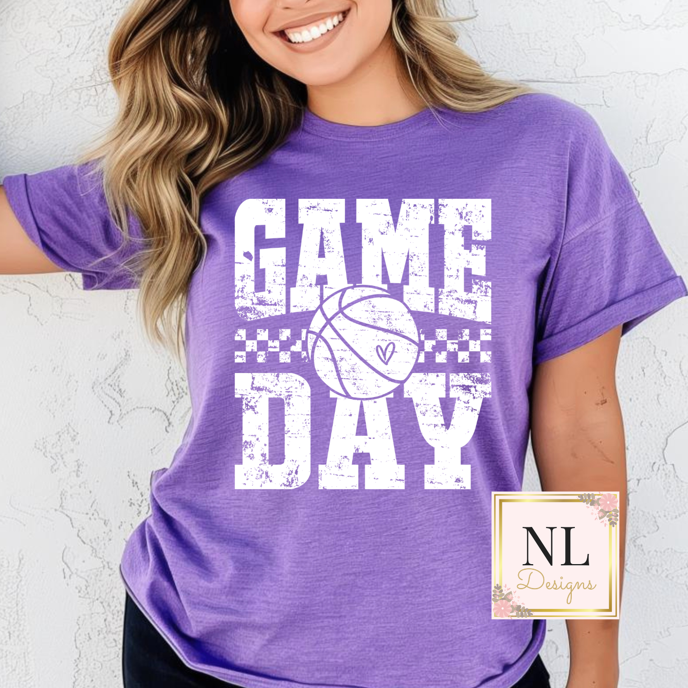 Basketball Game Day Distressed