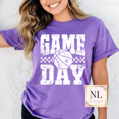 Basketball Game Day Distressed