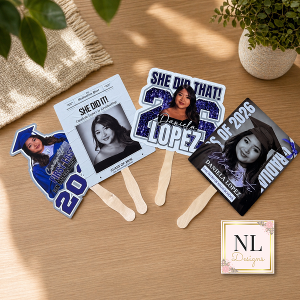Custom Photo Graduation Fan