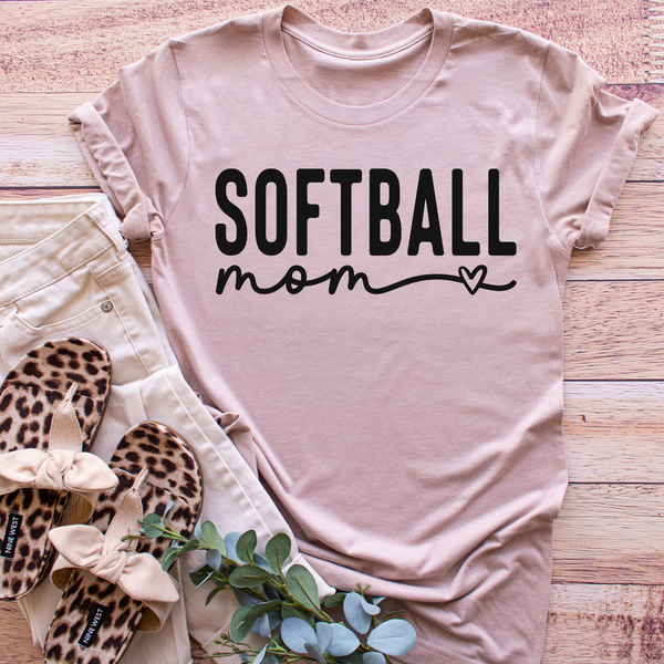 Softball Mama Heart