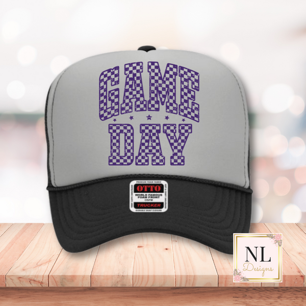 Game Day Checkers Foam Trucker Cap