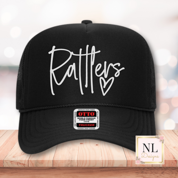 Rattlers Script Hear Foam Trucker Cap