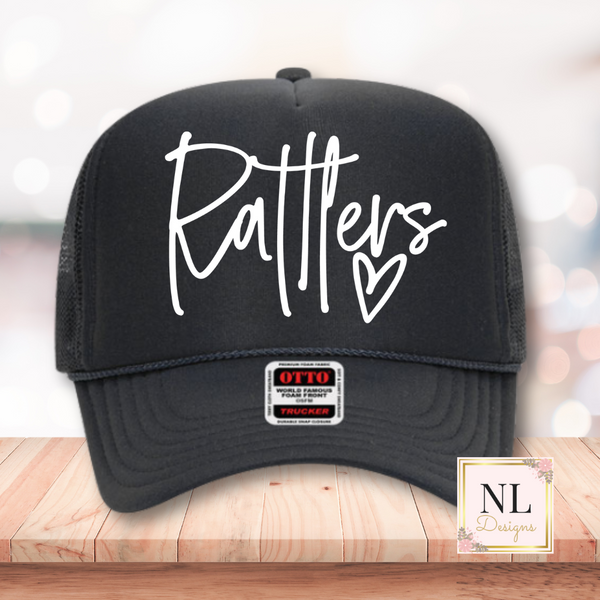 Rattlers Script Hear Foam Trucker Cap