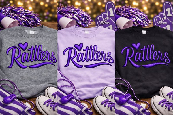 Rattlers Metallic Puff Sweatshirt