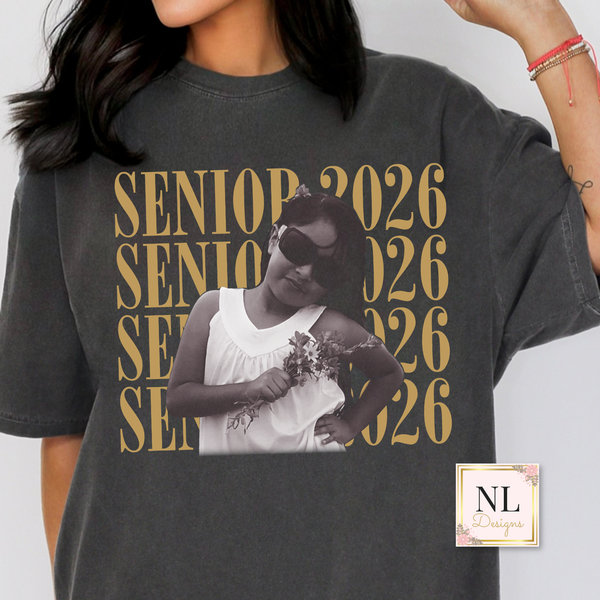 Senior Vintage Photo Custom Tee