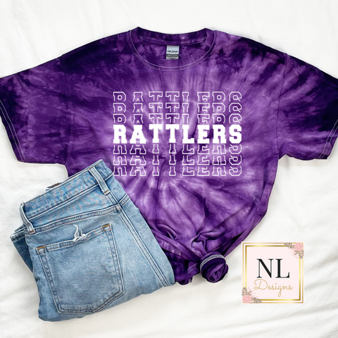 Rattlers Stacked Tie Dye