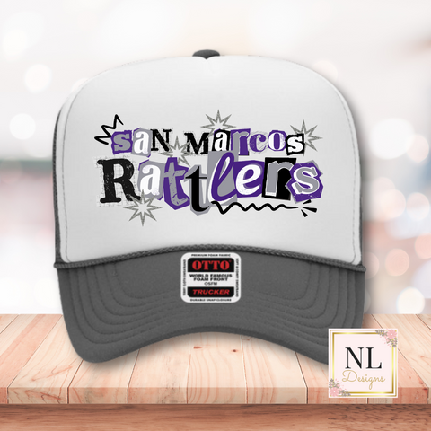 Rattler Ransom Letters Foam Trucker Cap