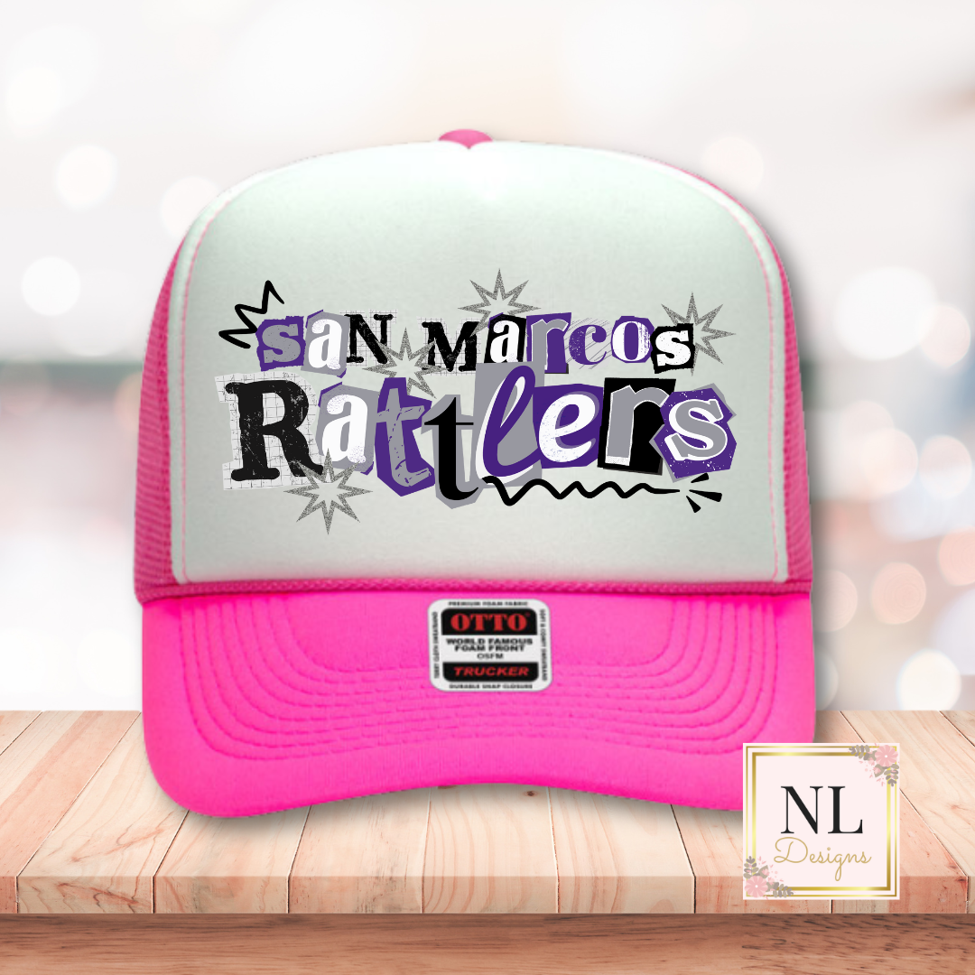 Rattler Ransom Letters Foam Trucker Cap