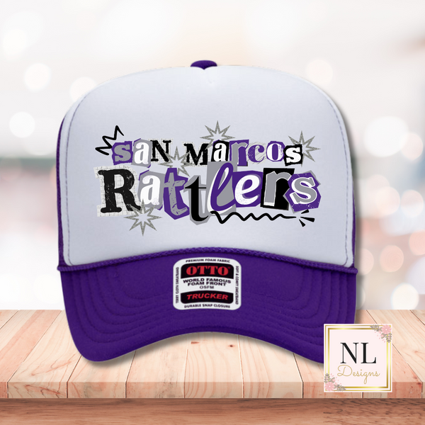 Rattler Ransom Letters Foam Trucker Cap