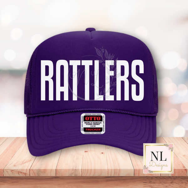 Rattlers Block Text Foam Trucker Cap