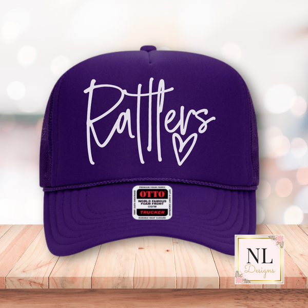Rattlers Script Hear Foam Trucker Cap