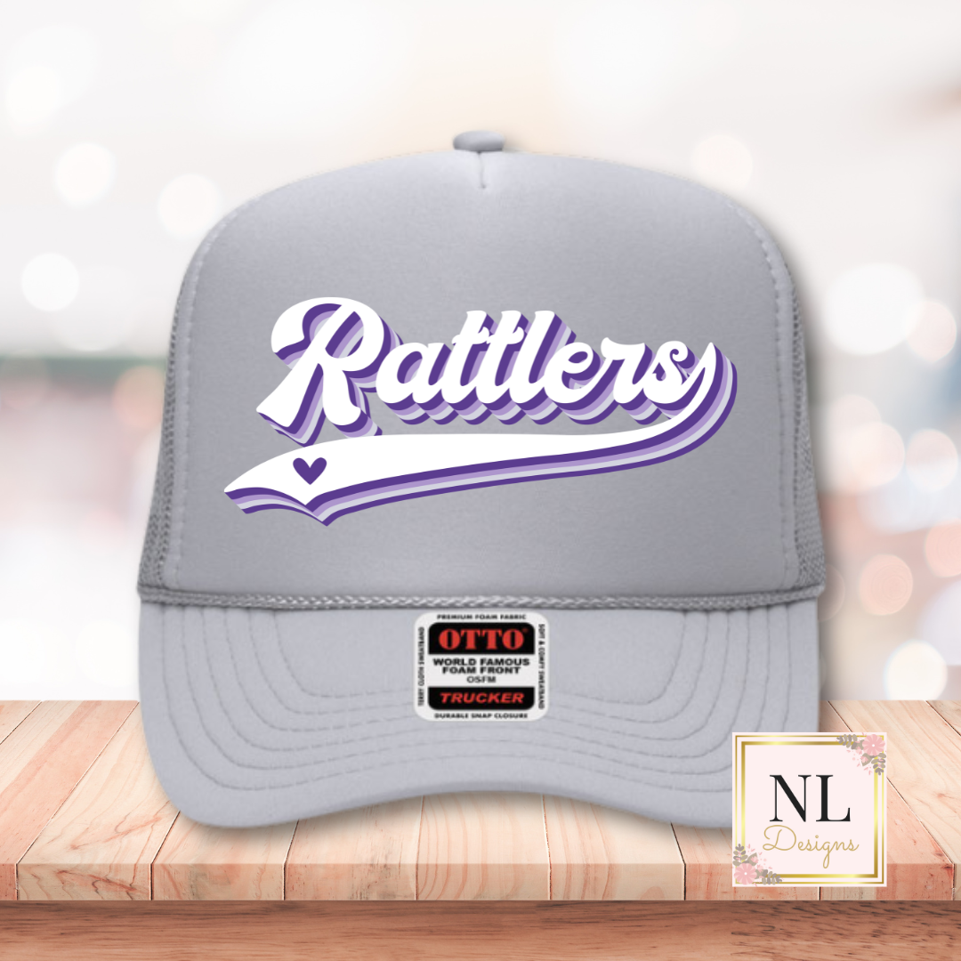 Rattlers Retro Swoosh Foam Trucker Cap