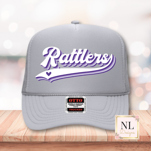 Rattlers Retro Swoosh Foam Trucker Cap