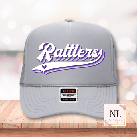 Rattlers Retro Swoosh Foam Trucker Cap
