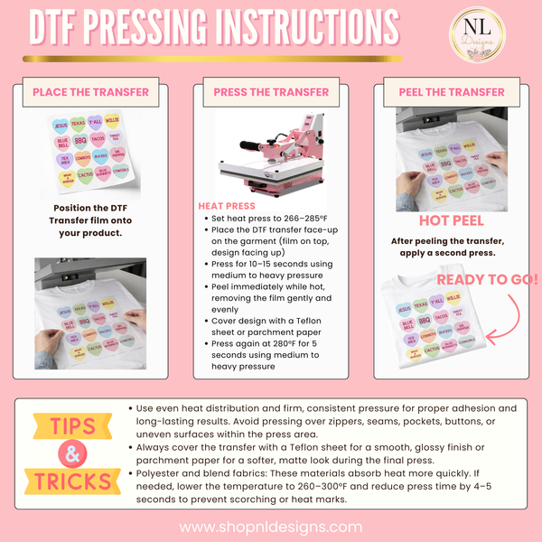 Teacher Pencils - Valentine's Day DTF Transfers