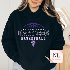 Custom Request -  Miller Lady Rattler Basketball Hoodie PREORDER