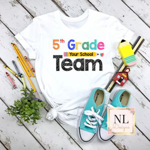 Grade Level Team Shirts Customizable