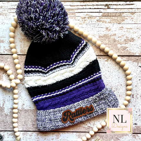 Pom Pom Rattlers Team Beanie