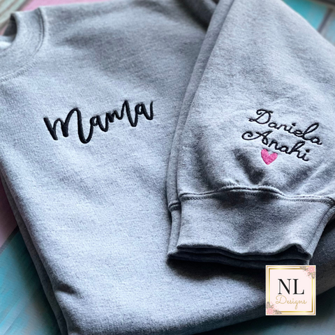 Mama Embroidered Sweatshirt