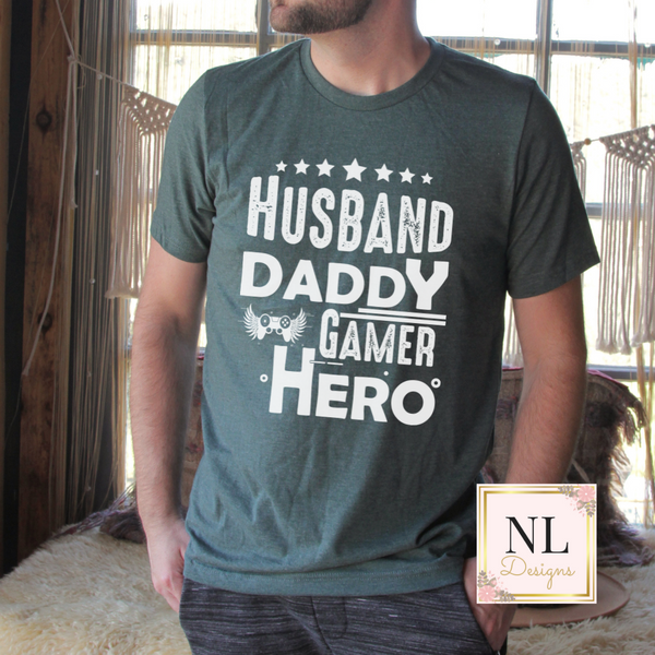 Husband Daddy Gamer Hero