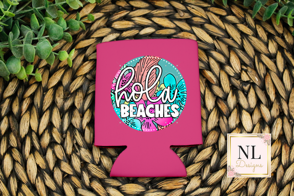 Hola Beaches Can Cooler