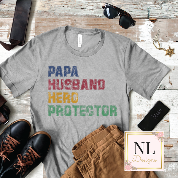 Papa Husband Hero Protector
