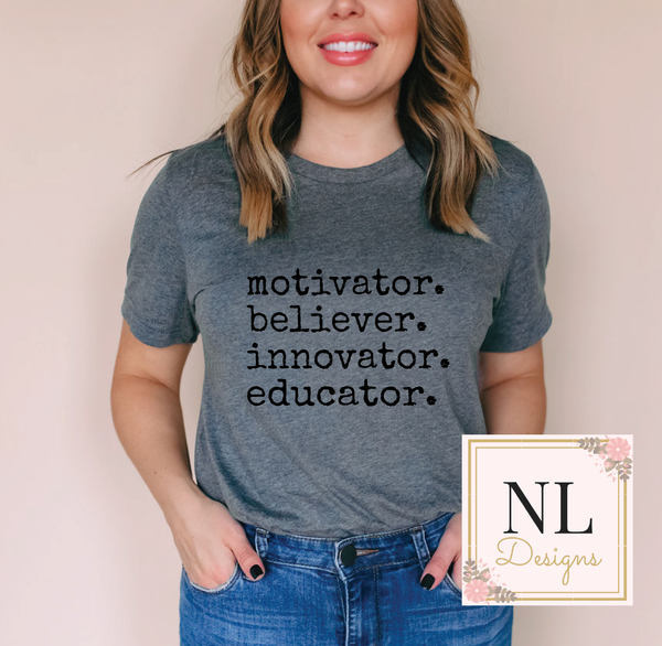 Motivator. Believer. Innovator. Educator.