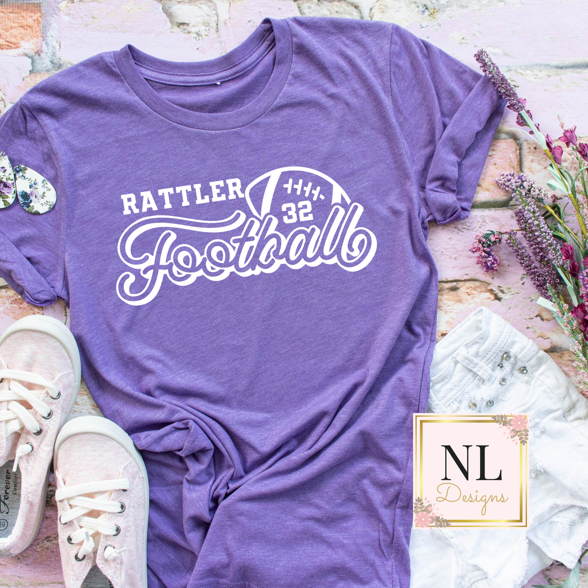Rattler Football Customizable Number – NL Designs