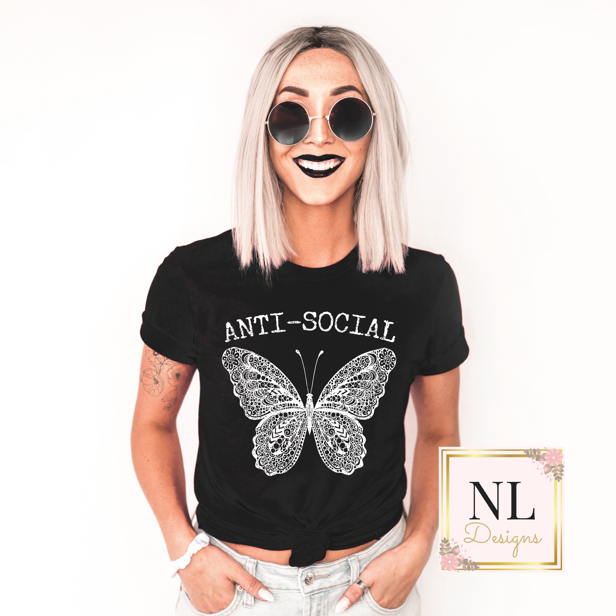 Anti-Social Butterfly Distressed