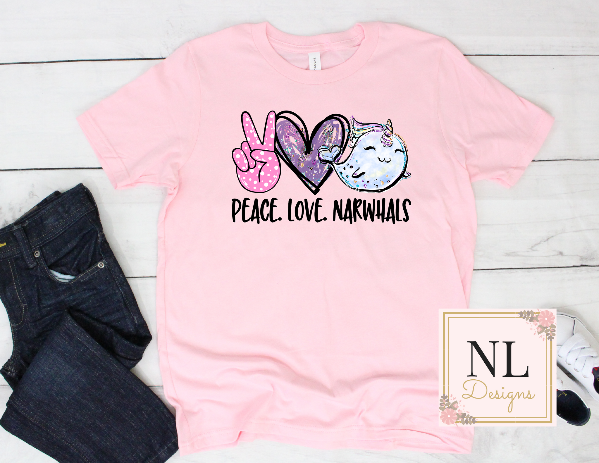 Peace Love Narwhals - Youth