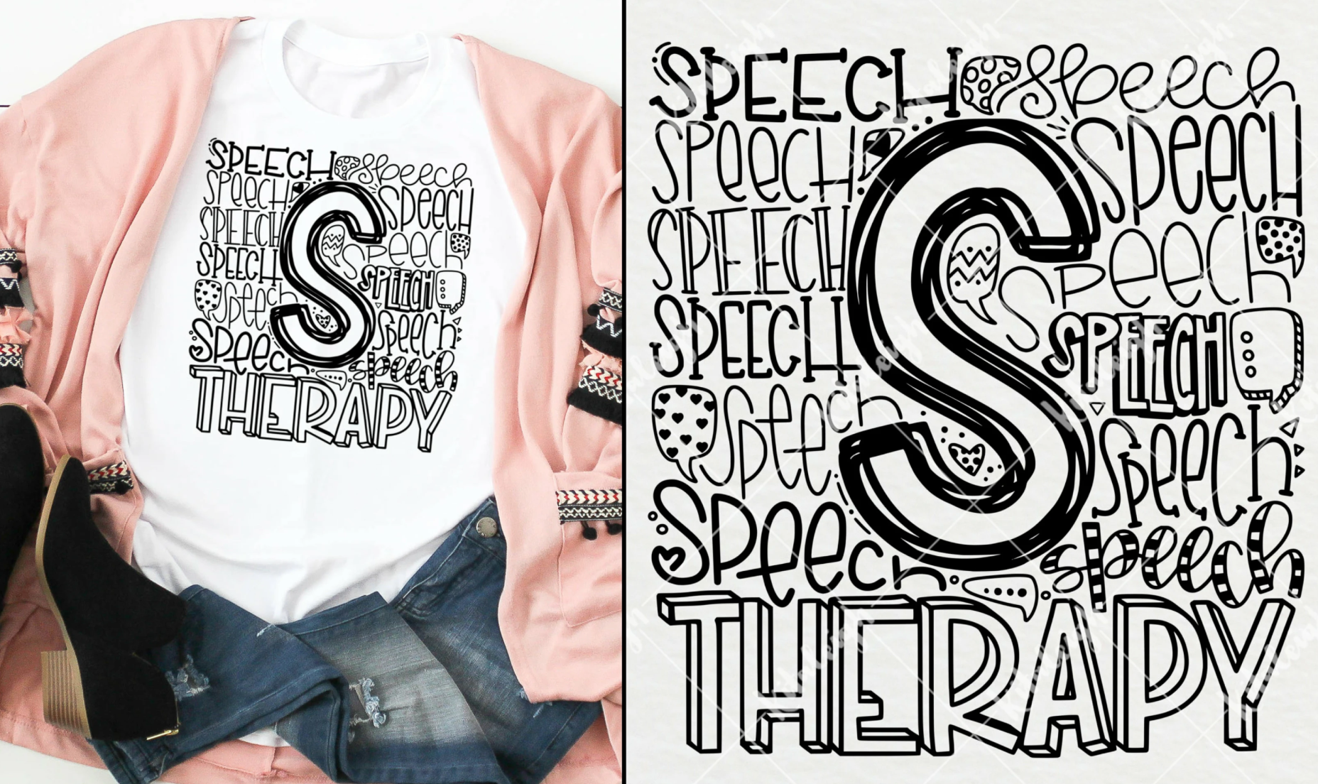 Speech Therapy Typography